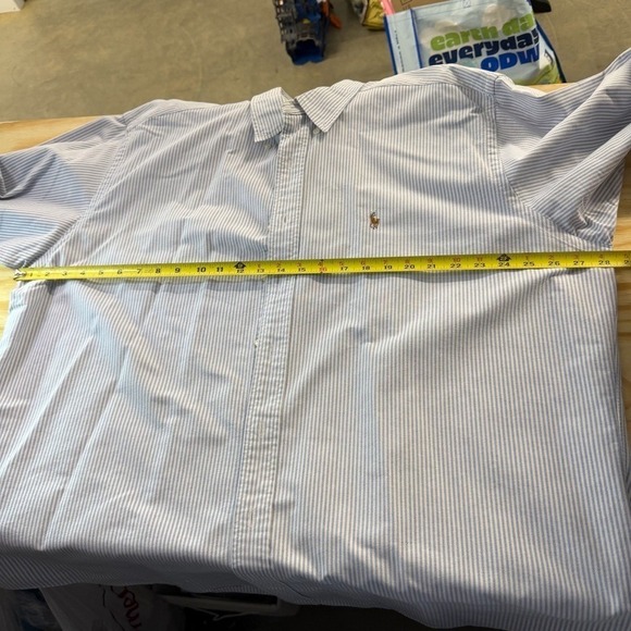 Ralph Lauren Blake Button Down Shirt Men's XL Blue White Stripe - Picture 6 of 6